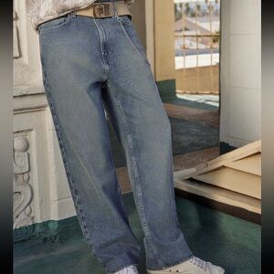 Light Wash Baggy Jeans Denim Heavy 34x34 NWT